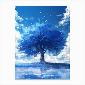 Blue Tree Canvas Print