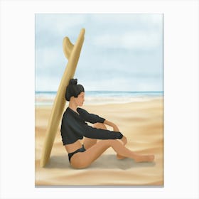 Surfboard Shade Canvas Print