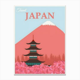 Japan Travel Poster Canvas Print