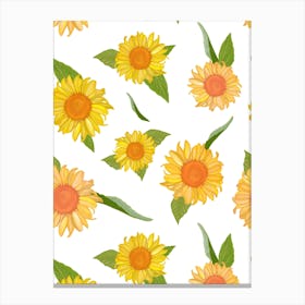 Sunflower Summer Time Canvas Print