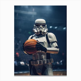 Stormtrooper Basketball Canvas Print