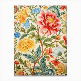 Floral Wallpaper 164 Canvas Print