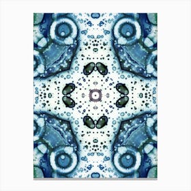 Modern Abstraction Blue Watercolor Decor Canvas Print