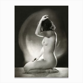 Seated Nude Woman, Jacob Merkelbach Canvas Print
