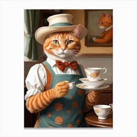 Cat In A Hat 6 Canvas Print