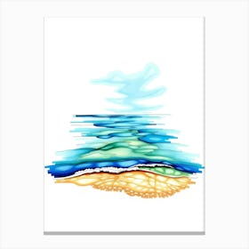 Watercolor Seascape Canvas Print