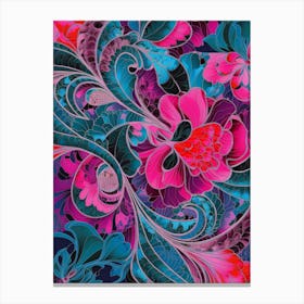 Abstract Floral Pattern 3 Canvas Print