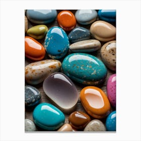 Colorful Pebbles Canvas Print