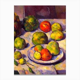 Chayote Cezanne Style vegetable Canvas Print