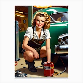 Pin Up Girl 1 Canvas Print