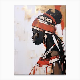African Woman | Boho Style 6 Canvas Print