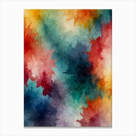 Abstract Watercolor Background 5 Canvas Print