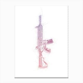 M416 Gun Patten Canvas Print