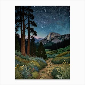 William Morris Path To The Stars Canvas Print