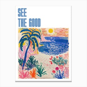 See The Good Poster Seaside Painting Matisse Style 2 Canvas Print