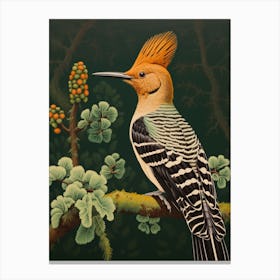 Ohara Koson Inspired Bird Painting Hoopoe 1 Canvas Print