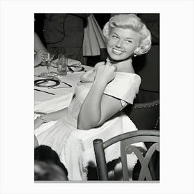 Doris Day Dining Canvas Print