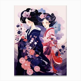 Geisha Girls Canvas Print