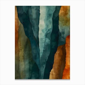 Rust and Teal Canvas Print