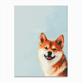 Shiba Inu Canvas Art. Generated AI. Art Print Canvas Print