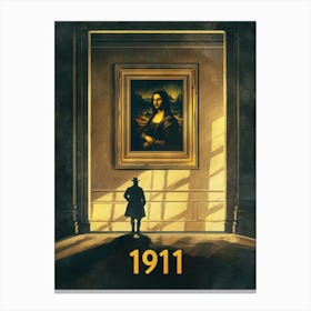 Aihrgdesign A Vintage Poster Inspired By The 1911 Theft Of Th 64a91410 A804 433f B46e Df1f982f934d 2 Leinwandbilder