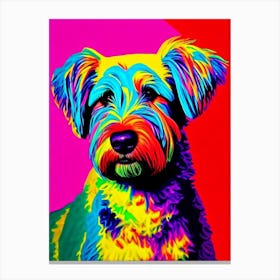 Komondor Andy Warhol Style dog Canvas Print