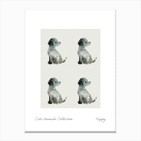 Cute Animals Collection Puppy 1 Canvas Print
