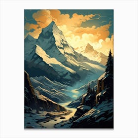 Mountain Landscape 2 Canvas Print