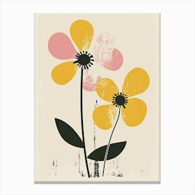 Beirut Flower Market Boho Minimalist Style Canvas Print