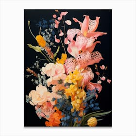 Surreal Florals Snapdragon 1 Flower Painting Canvas Print