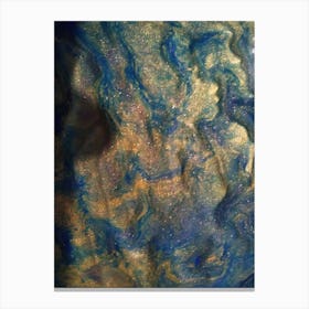 Blue And Gold Canvas Print