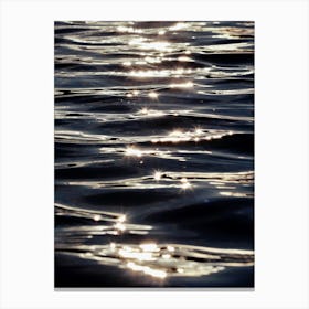 Sun reflecting of the water. Canvas Print