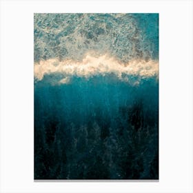 Sea Wave, Above, Oil Painting Canvas Print