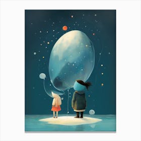 kids Illustration Emotional Conection Canvas Print