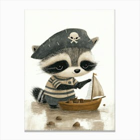 cute racoon Canvas Print