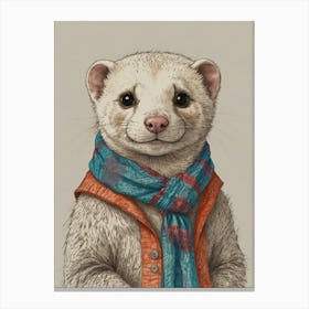 Ferret 10 Canvas Print