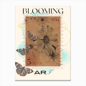 Blooming Butterflies Canvas Print