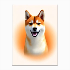Shiba Inu Illustration dog Canvas Print