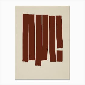 Abstract Brown Lines Canvas Print