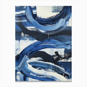 Abstract Blue Painting 3 Canvas Print