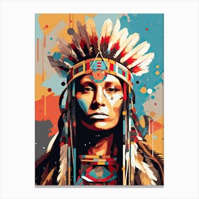 Pop Art Pioneers: Native American Influence Canvas Print