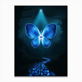 Blue Butterfly 4 Canvas Print