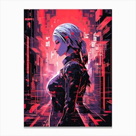 Cyberpunk art Canvas Print