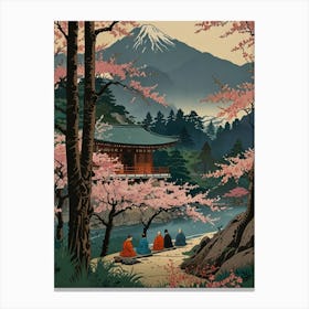 Kyoto Cherry Blossoms 1 Canvas Print