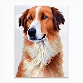 Great Pyrenees Watercolour dog Canvas Print