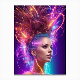 Absolute Reality V16 Electrical Sparking Gorgeous Colourfull W 0 Canvas Print
