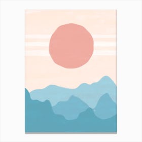 Pink Sunset Canvas Print