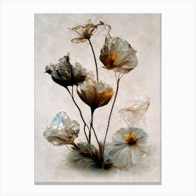 Crystal Flowers Canvas Print
