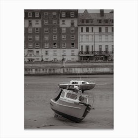 Fishing Boats On The Beach Canvas Print