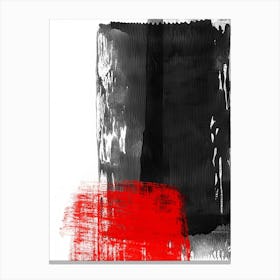 Abstract Black And Red Painting Canvas Print